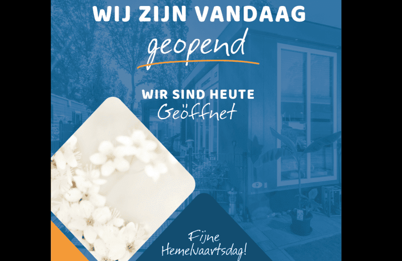 An Christi Himmelfahrt geöffnet!